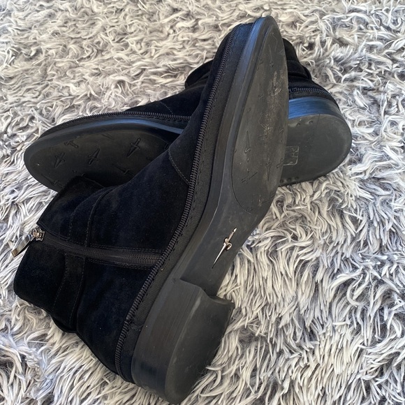 Cesare Paciotti Suede Black Boots Size 6.5 - Picture 6 of 17